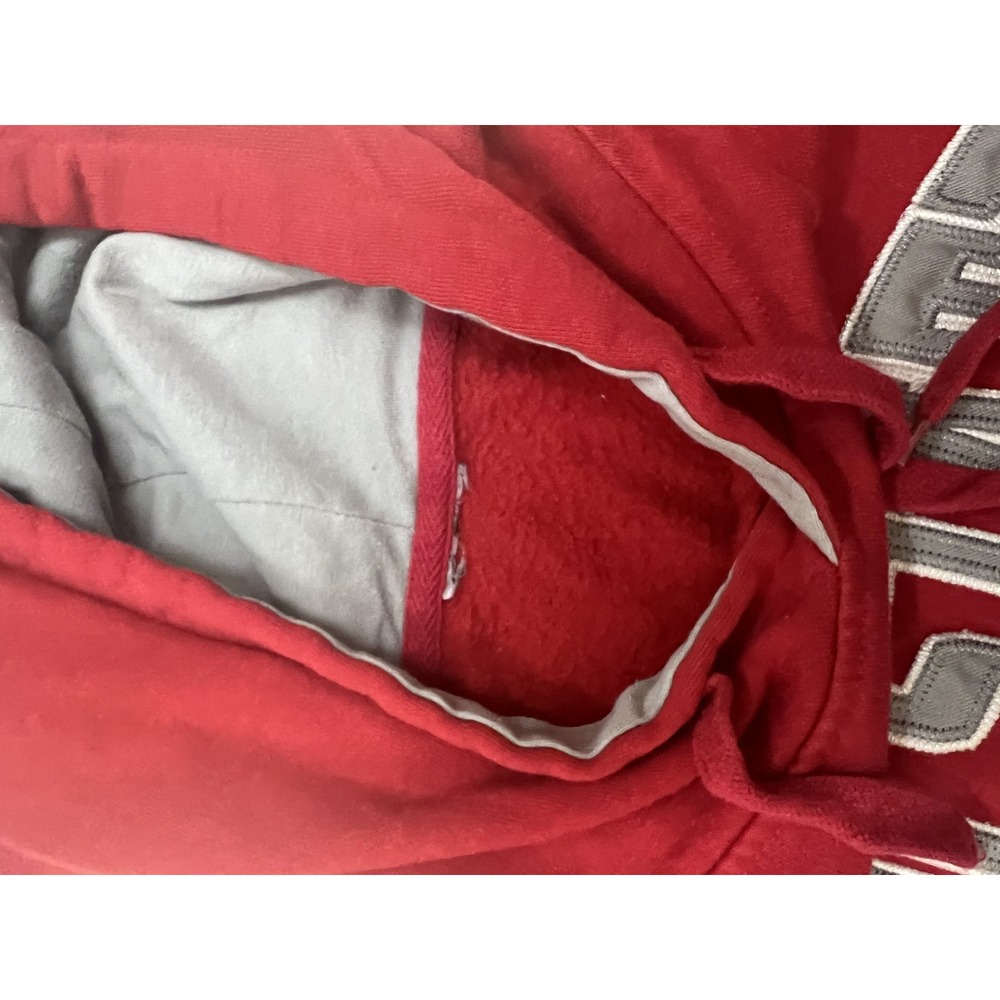 Ohio State Buckeyes Hoodie Mens Red NCAA Varsity Apparel Sweatshirt- Medium - Picture 5 of 8